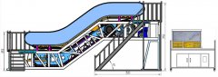 FCFT-2018型教学扶梯实训设备（双楼梯平台）